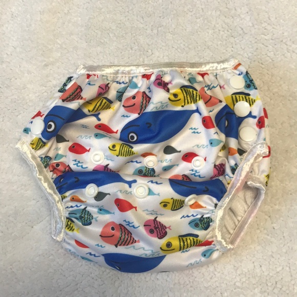 Fish swim washable swim diaper 0-6 months - Picture 1 of 4